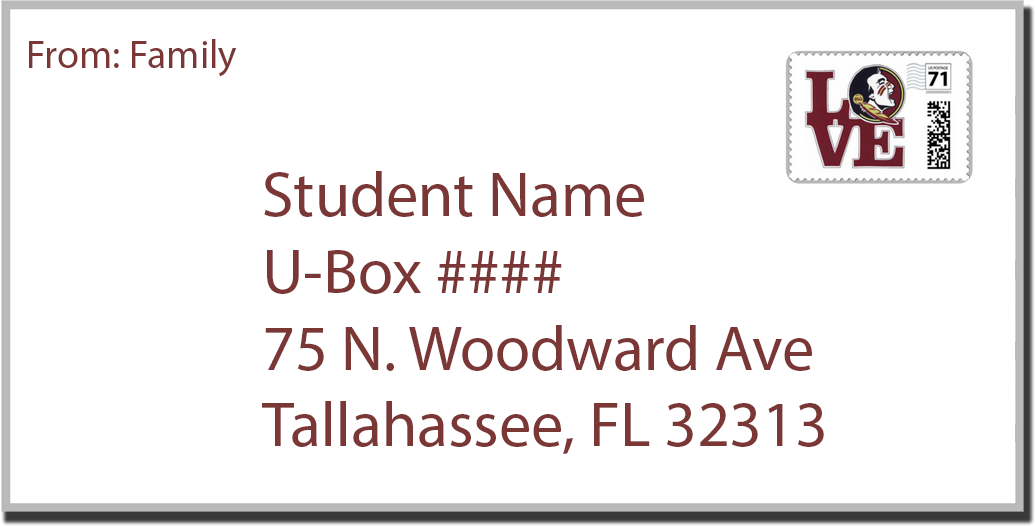 FSU Address - Envelope Graphic